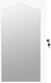 fehér falra szerelhető tükrös ékszerszekrény 37,5x10x67 cm