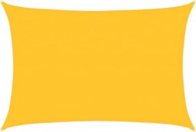 vidaXL sárga négyszögletű HDPE napvitorla 160 g/m² 4x5 m