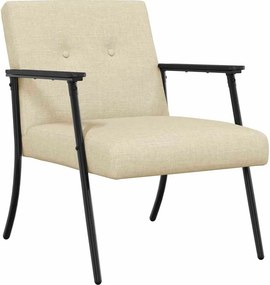 vidaXL karosszék Krém 59 x 75 x 78 cm szövet