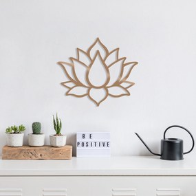 Fém fali dekoráció, Lotus Flower 1 - Copper