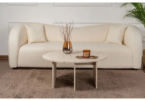 Dohányzóasztal LUVIA, márványmintás dekor, bézs