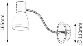 Rabalux 5975 - Spotlámpa ATI E14/15W