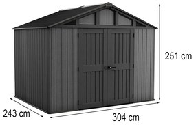 Stronghold 10x8 műanyag kerti ház