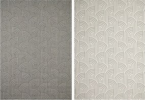 Zsinóros Szőnyeg Kétoldalas Brussels Sizal Szürke Krém Teraszra 140x200 cm