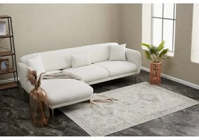Fehér sarokkanapé (bal oldali-heverő résszel) Simena – Balcab Home