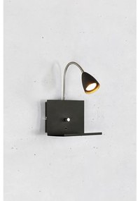 Fekete fali lámpa ø 6,5 cm Logi – Markslöjd