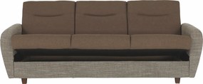 3-ülés ágyfunkcióval, barna, MILO 3-Ülés