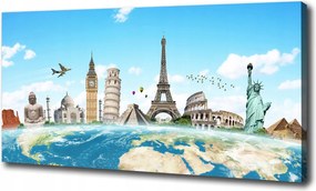 Vászonkép A világ műemlékei 100x70 cm