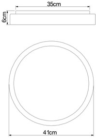 Globo 41586-18 - LED Dimmelhető mennyezeti lámpa SONNY LED/18W/230V + távirányító