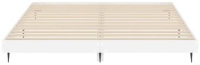 vidaXL magasfényű fehér szerelt fa ágykeret 180 x 200 cm