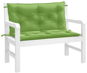 2 db melange zöld szövet kerti pad párna 100 x 50 x 7 cm