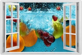Poszterek 60x40 Gyümölcsök a vízbe esve