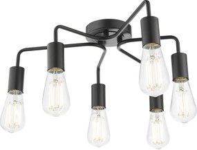 Dar Lighting modern mennyezeti lámpa dena matt fekete darden0622