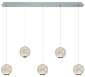 LED csillár zsinóron CREMONA 5xLED/5W/230V 3000K matt króm