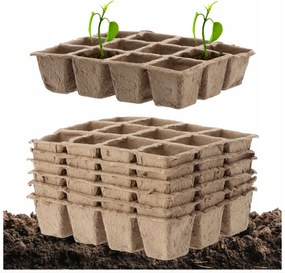 Tőzeg Kaspók Tőzeg Kaspó Paletta 21x17x 4,5cm 6db