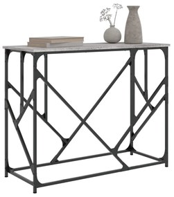 szürke sonoma színű szerelt fa tálalóasztal 100x40x80 cm