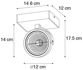Design spotlámpa fekete állítható - Go