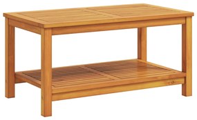 Dohányzóasztal 90x50x45 cm Tömör akácfából