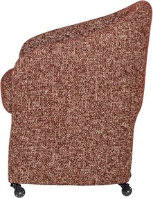 Terrakotta színű kárpitozott irodai szék Cordo – WOOOD