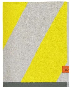 Sárga frottír bio pamut fürdőlepedő 70x133 cm Diagonal – Mette Ditmer Denmark