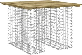 vidaXL gabion mintás kerti asztal impregnált fenyőfa 100 x 102 x 72 cm