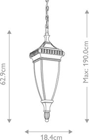 Kichler VENETIAN RAIN KL-VENETIAN8-M Függőlámpa 2x60W/E14 IP23
