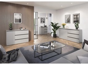 Szürke magas komód 90x91 cm Bastia – Germania