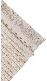 Bézs pamut futószőnyeg 80x230 cm Duetto Sage – Lorena Canals