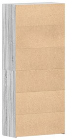 Cipőtároló Szürke Sonoma 80x35,5x180 cm Mérnöki Fa