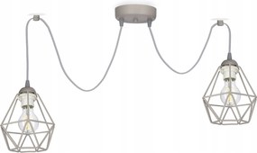 Függő lámpa Pók Drót Diamond 2 szín Szürke