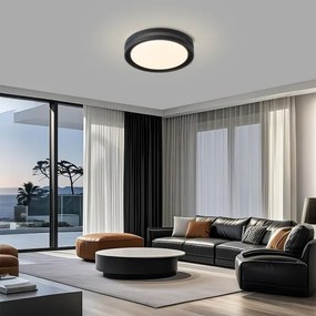 Brilagi - LED dimmelhető mennyezeti lámpa KREON LED/54W/230V 3000-6000K fekete átm. 38 cm +távirányító