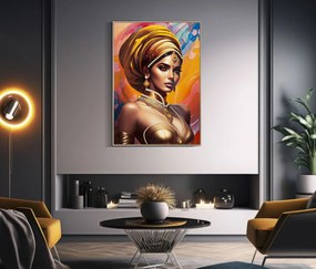 Festmény kerettel szamira -a- 72x4,5x102cm