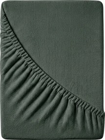 Froté gumis lepedő EXCLUSIVE zöldesszürke 160x200 cm
