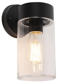 Modern fali lámpa fekete 26,8 cm IP44 - Jarra