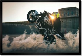 Poszterek keretben 60x40 Gumiégetés Drift Motor