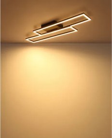 Globo 67363-30 Mennyezeti lámpa, matt fekete műanyag, fehér műanyag, mozgatható, HxSzxM: 800x220x56mm, tartozék: LED 30W 230V, 3650lm forrás, 1700lm kimenet, 3000K