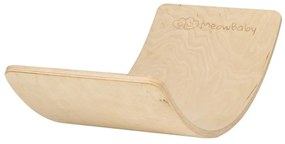 Natúr színű borovi fenyő egyensúlyozó deszka 80x30x18 cm Montessori – Meowbaby