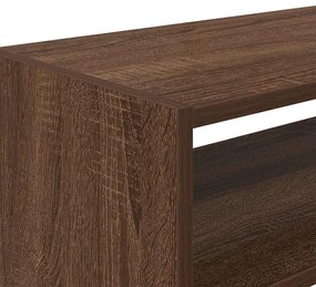 2 db barna tölgyfa cipőtartó állvány halmozható 60x30x30,5 cm