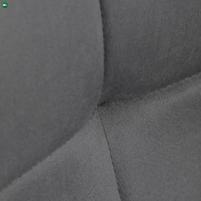 Jídelní židle, šedá, sametová látka, CT-V5081 GREY4
