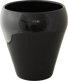 Virágtartó fedél Bella fekete fényes átm. 20cm