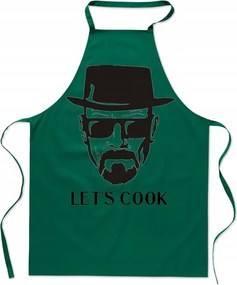 Konyhai kötény Let's Cook Divatos Ajándék Nyomtatás Szakácsnak