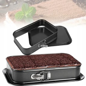 Sütőforma Tortaforma téglalap alakú levehető alj 35,4 x 24cm