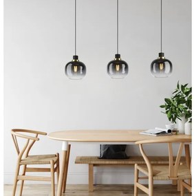 Eglo 99617 - Csillár zsinóron OILELLA 3xE27/40W/230V szürke