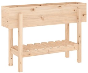 tömör fenyőfa kerti magaságyás 101 x 30 x 69 cm
