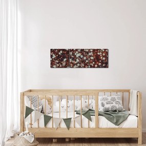 Erdei nefelejcs virág képe (órával) (90x30 cm)