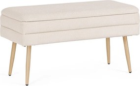 Fehér párnázott pad Olga – Bizzotto