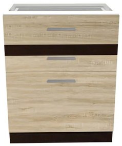 Salandra háromfiókos alsó konyhaszekrény IC 40 Sonoma N