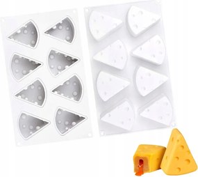 Szilikon Forma Szappanokhoz Sajt Alakú Díszek 8x Cheese MF-089