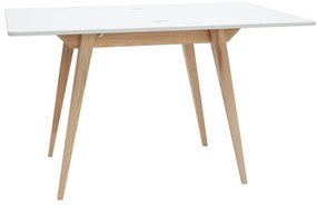 Bővíthető étkezőasztal fehér asztallappal 65x90 cm Envelope – Ragaba