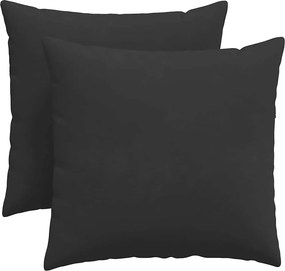 vidaXL Kanapé párnák 2 pcs Fekete 45 x 45 cm szövet